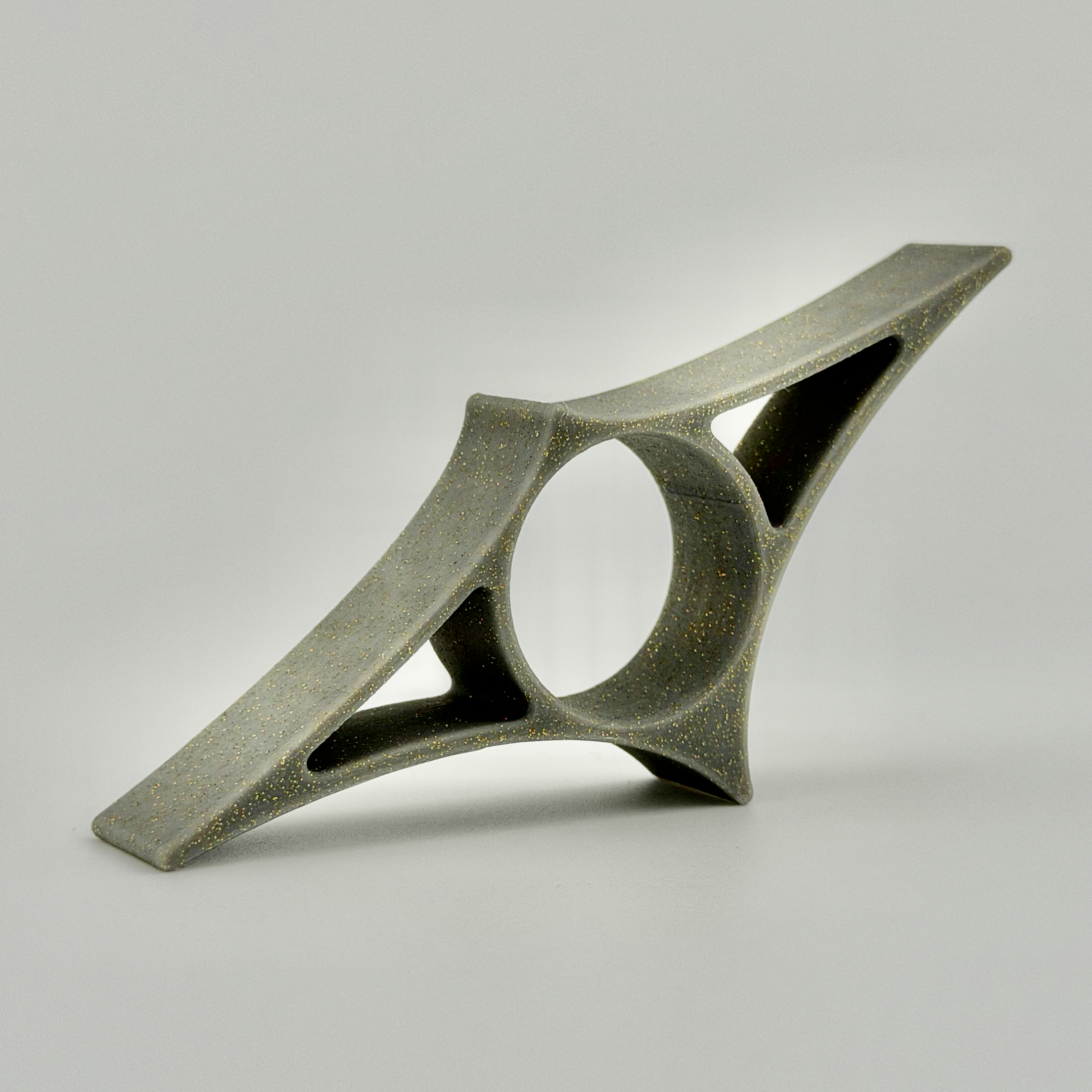 Reading Ray Atomic Age Gray Glitter