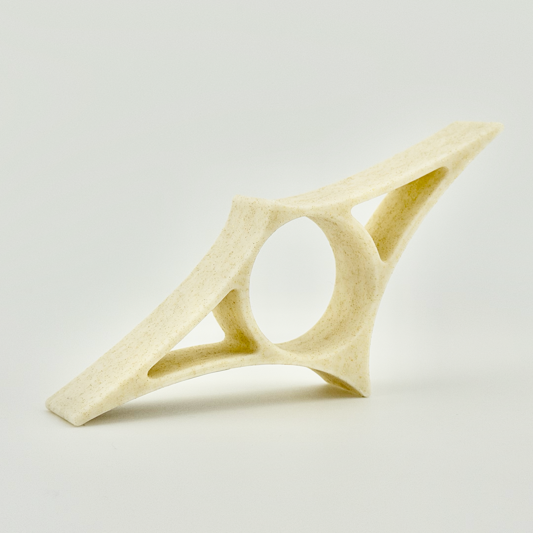 Reading Ray Candle Light White Gold Glitter